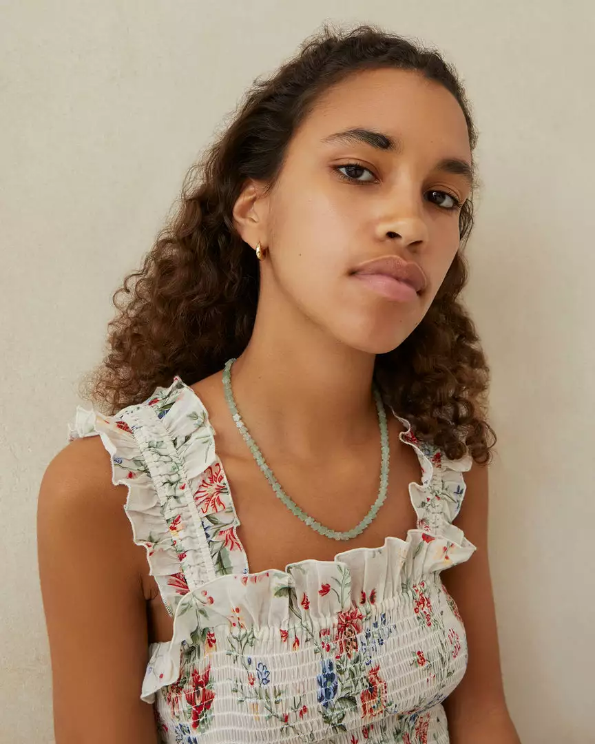 Loeffler Randall Aelish Jade Flower Necklace 4 Loeffler Randall Aelish Jade Flower Necklace