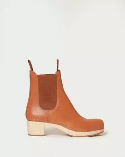 Loeffler Randall Anabelle Cognac Clog Boot