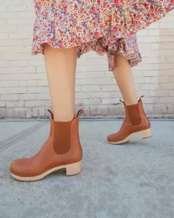 Loeffler Randall Anabelle Cognac Clog Boot