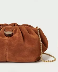 Loeffler Randall Analeigh Cacao Gathered Clutch New Arrivals