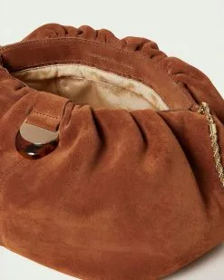 Loeffler Randall Analeigh Cacao Gathered Clutch New Arrivals