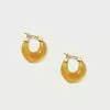Loeffler Randall New Arrivals Anouk Yellow Agate Mini Hoop 1 Loeffler Randall New Arrivals Anouk Yellow Agate Mini Hoop