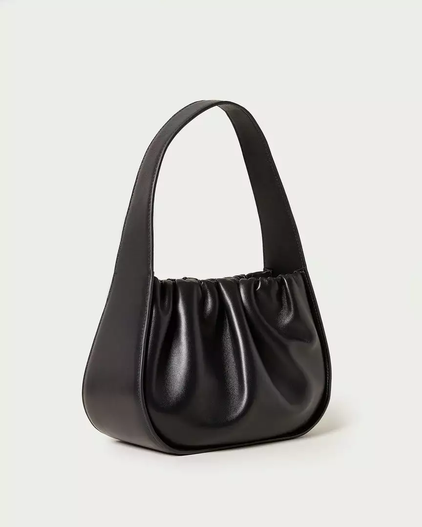 Loeffler Randall Aris Black Gathered Shoulder Bag New Arrivals 5 Loeffler Randall Aris Black Gathered Shoulder Bag New Arrivals