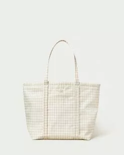 Loeffler Randall Avery Tan Gingham Weekender