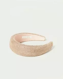 Loeffler Randall New Arrivals Bellamy Peach Diamanté Headband