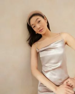 Loeffler Randall New Arrivals Bellamy Peach Diamanté Headband