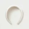 Loeffler Randall Bellamy Cream Satin Puffy Headband