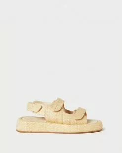 Loeffler Randall Blaise Natural Platform Sandal