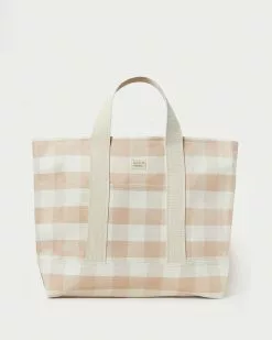 Loeffler Randall Bodie Blush Gingham Oversized Tote New Arrivals