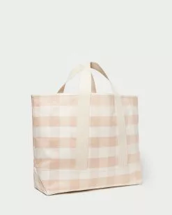 Loeffler Randall Bodie Blush Gingham Oversized Tote New Arrivals