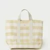Loeffler Randall Bodie Hay Gingham Oversized Tote