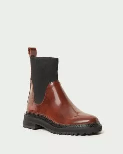 Loeffler Randall New Arrivals Bridget Brown Lug Sole Boot