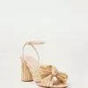 Loeffler Randall Camellia Gold Pleated Bow Heel 2 Loeffler Randall Camellia Gold Pleated Bow Heel