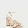 Loeffler Randall Camellia Almond Pleated Bow Heel Pleats 1 Loeffler Randall Camellia Almond Pleated Bow Heel Pleats