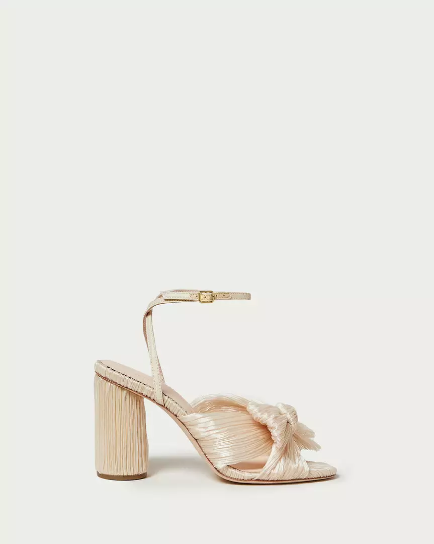 Loeffler Randall Camellia Almond Pleated Bow Heel Pleats 4 Loeffler Randall Camellia Almond Pleated Bow Heel Pleats