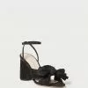 Loeffler Randall Pleats Camellia Black Pleated Bow Heel 2 Loeffler Randall Pleats Camellia Black Pleated Bow Heel