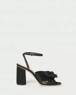 Loeffler Randall Pleats Camellia Black Pleated Bow Heel