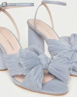 Loeffler Randall Pleats Camellia Blue Pleated Bow Heel 9 Loeffler Randall Pleats Camellia Blue Pleated Bow Heel