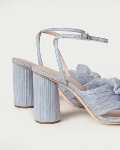 Loeffler Randall Pleats Camellia Blue Pleated Bow Heel 10 Loeffler Randall Pleats Camellia Blue Pleated Bow Heel