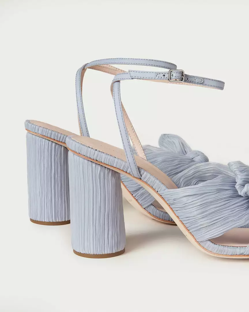 Loeffler Randall Pleats Camellia Blue Pleated Bow Heel 6 Loeffler Randall Pleats Camellia Blue Pleated Bow Heel