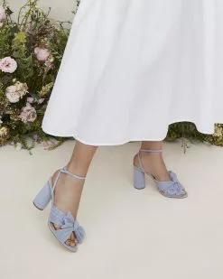 Loeffler Randall Pleats Camellia Blue Pleated Bow Heel 11 Loeffler Randall Pleats Camellia Blue Pleated Bow Heel