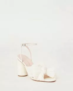 Loeffler Randall Pleats Camellia Pearl Pleated Bow Heel