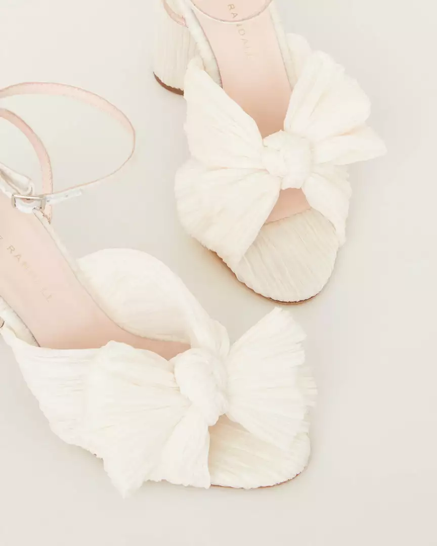 Loeffler Randall Pleats Camellia Pearl Pleated Bow Heel 4 Loeffler Randall Pleats Camellia Pearl Pleated Bow Heel