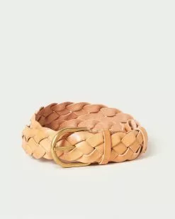 Loeffler Randall New Arrivals Carson Honey Braided Leather Belt