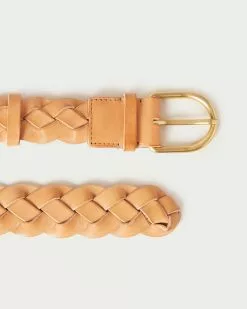 Loeffler Randall New Arrivals Carson Honey Braided Leather Belt