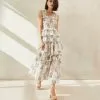 Loeffler Randall Chichi Floral Smocked Tiered Dress New Arrivals 2 Loeffler Randall Chichi Floral Smocked Tiered Dress New Arrivals
