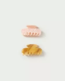 Loeffler Randall Colby Tan/Pink Claw Set