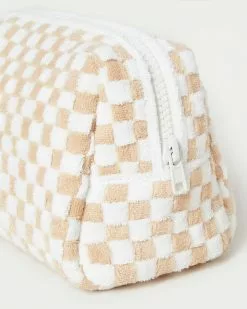 Loeffler Randall Colton Camel Gingham Cosmetic Pouch 9 Loeffler Randall Colton Camel Gingham Cosmetic Pouch