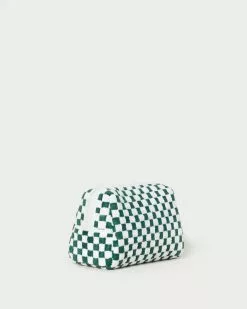 Loeffler Randall Colton Green Gingham Cosmetic Pouch New Arrivals