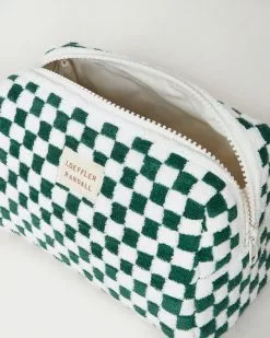 Loeffler Randall Colton Green Gingham Cosmetic Pouch New Arrivals