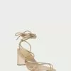 Loeffler Randall Cosette Champagne Ankle Wrap Heel