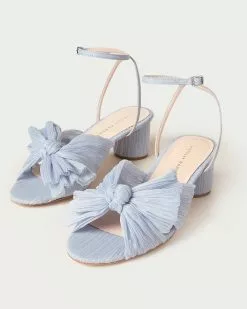 Loeffler Randall Dahlia Blue Bow Low Heel