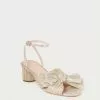 Loeffler Randall Dahlia Platinum Pleated Bow Heel Pleats 1 Loeffler Randall Dahlia Platinum Pleated Bow Heel Pleats