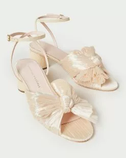 Loeffler Randall Pleats Dahlia Almond Pleated Bow Heel