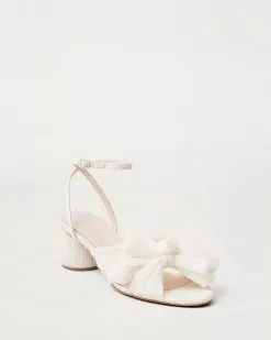 Loeffler Randall Pleats Dahlia Pearl Pleated Bow Heel