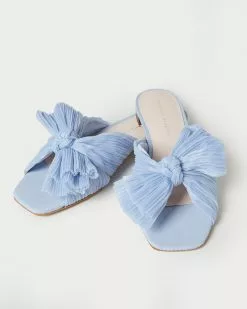 Loeffler Randall Pleats Daphne Blue Bow Slide 9 Loeffler Randall Pleats Daphne Blue Bow Slide