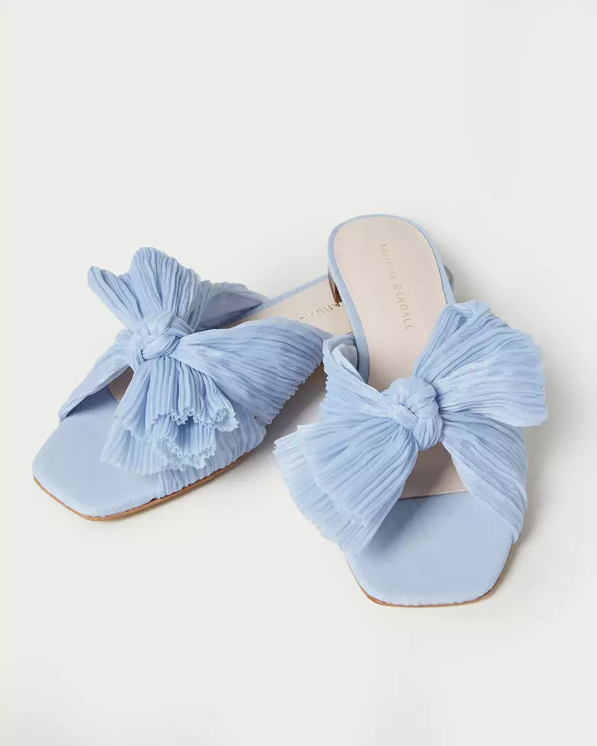 Loeffler Randall Pleats Daphne Blue Bow Slide 5 Loeffler Randall Pleats Daphne Blue Bow Slide