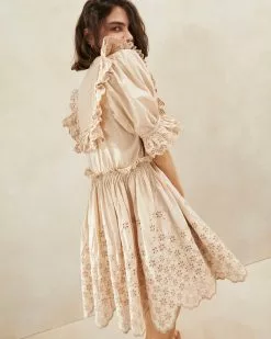 Loeffler Randall Delroy Sand Mini Eyelet Dress