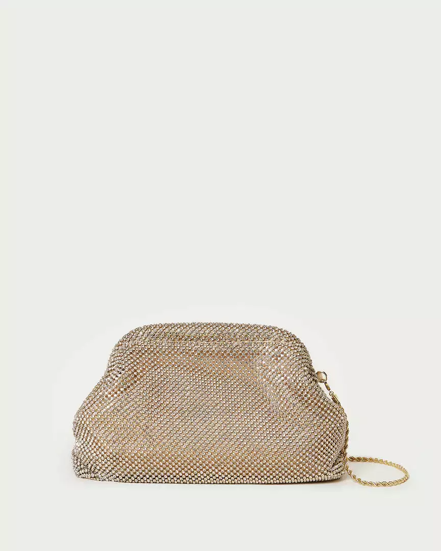 Loeffler Randall Doreen Gold Diamanté Frame Pouch 3 Loeffler Randall Doreen Gold Diamanté Frame Pouch