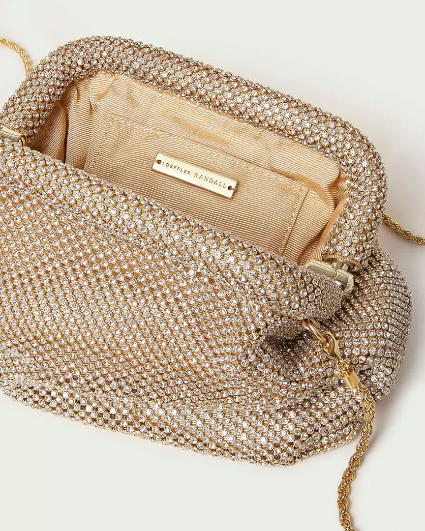 Loeffler Randall Doreen Gold Diamanté Frame Pouch 6 Loeffler Randall Doreen Gold Diamanté Frame Pouch