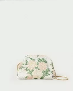Loeffler Randall Doreen Cream Floral Frame Pouch