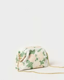 Loeffler Randall Doreen Cream Floral Frame Pouch