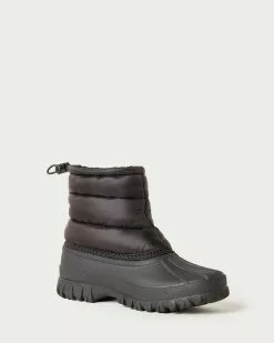Loeffler Randall Duval Black Puffer Duck Boot New Arrivals