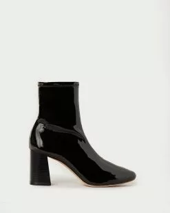Loeffler Randall Elise Black Patent Stretch Bootie New Arrivals