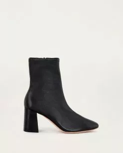 Loeffler Randall Footwear Elise Black Stretch Bootie