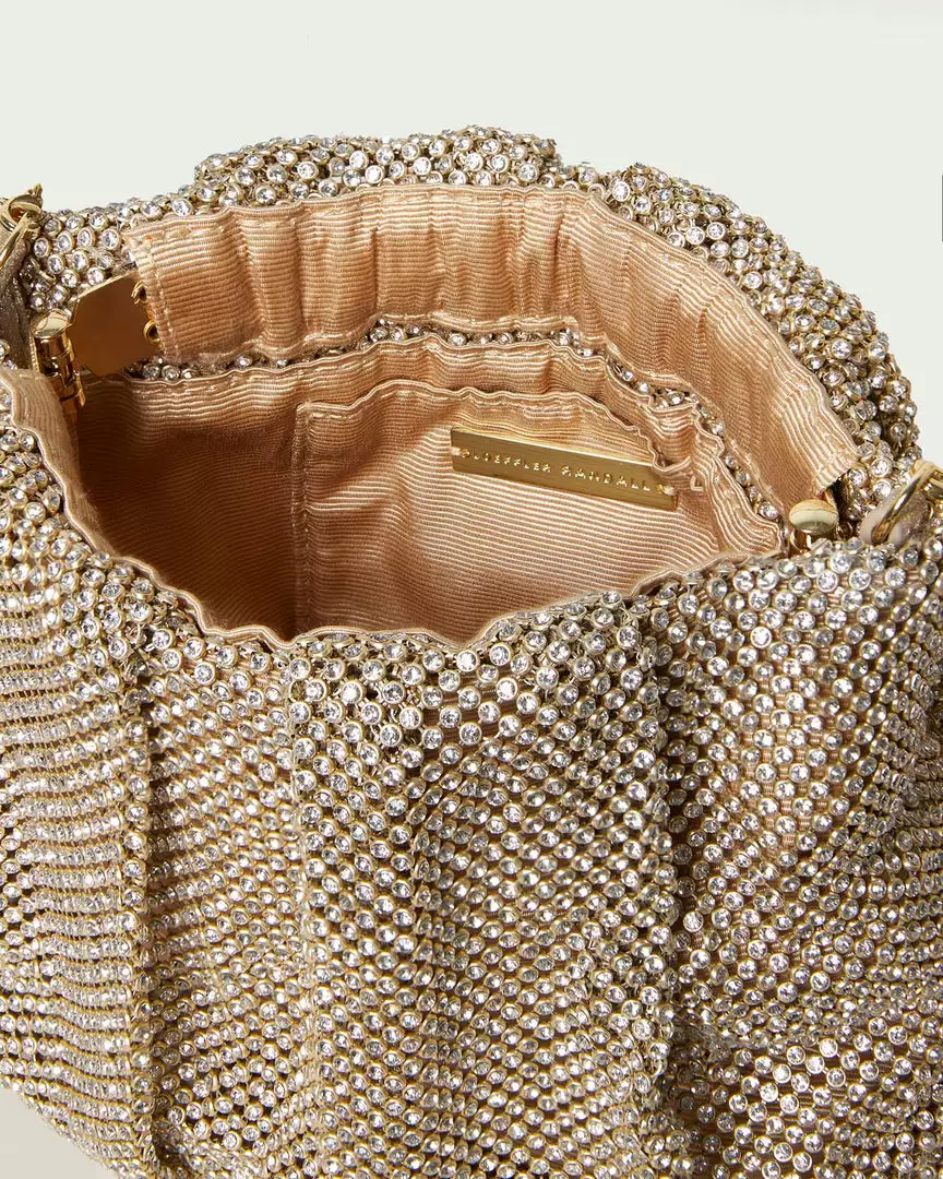 Loeffler Randall New Arrivals Ember Gold Diamanté Gathered Clutch 6 Loeffler Randall New Arrivals Ember Gold Diamanté Gathered Clutch